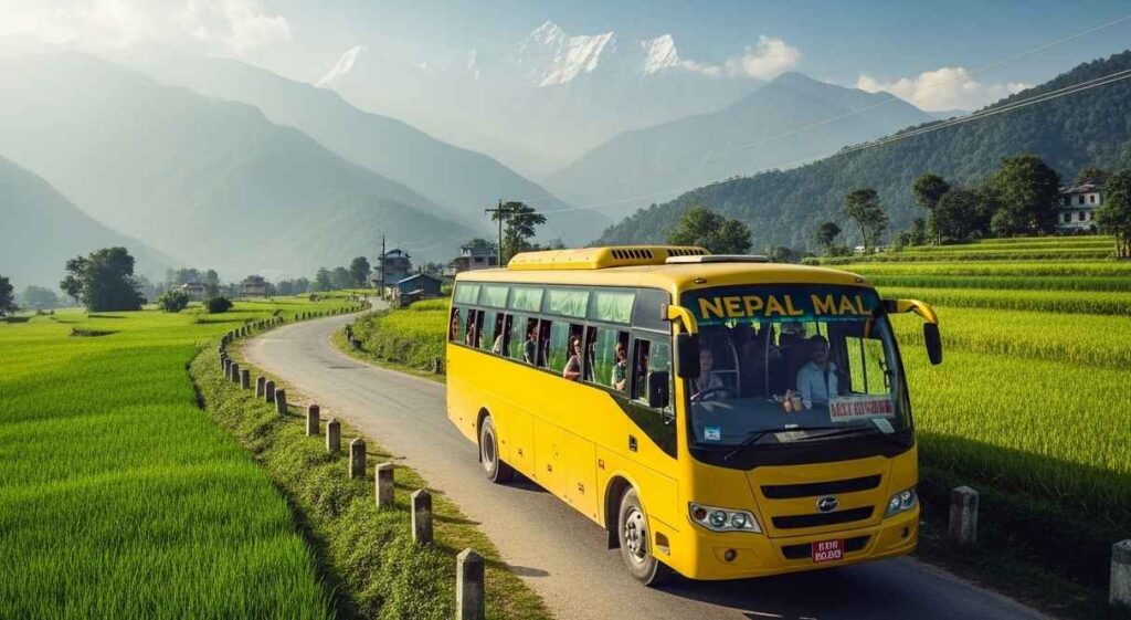 Tourist bus route from Kathmandu to Bardia