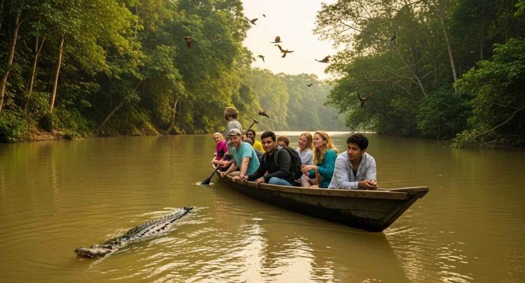 Canoe safari on the Karnali River