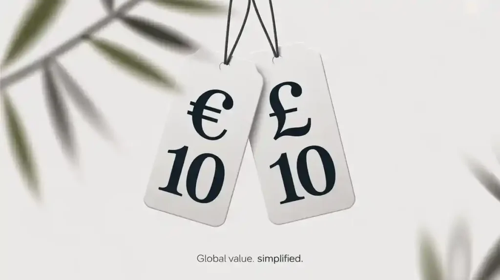 Euro and pound price comparison for travelers in Ireland