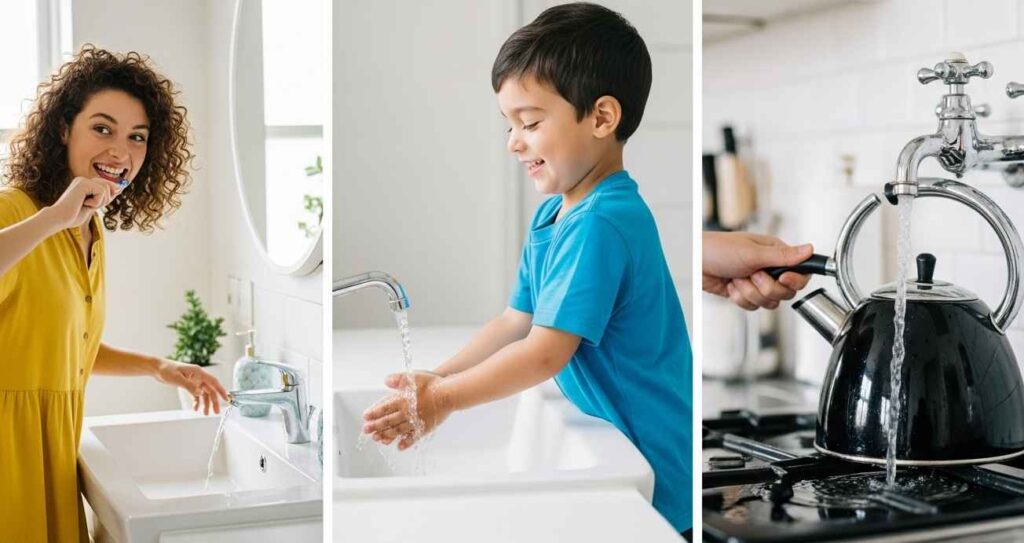 Everyday use of London tap water at home
