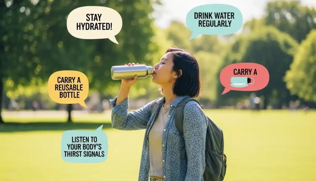 Staying hydrated in London’s summer