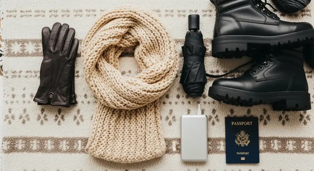 Winter packing essentials for London trip