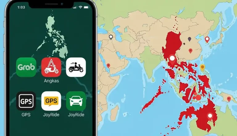 Featured image showing ride-hailing apps used in the Philippines in 2025.